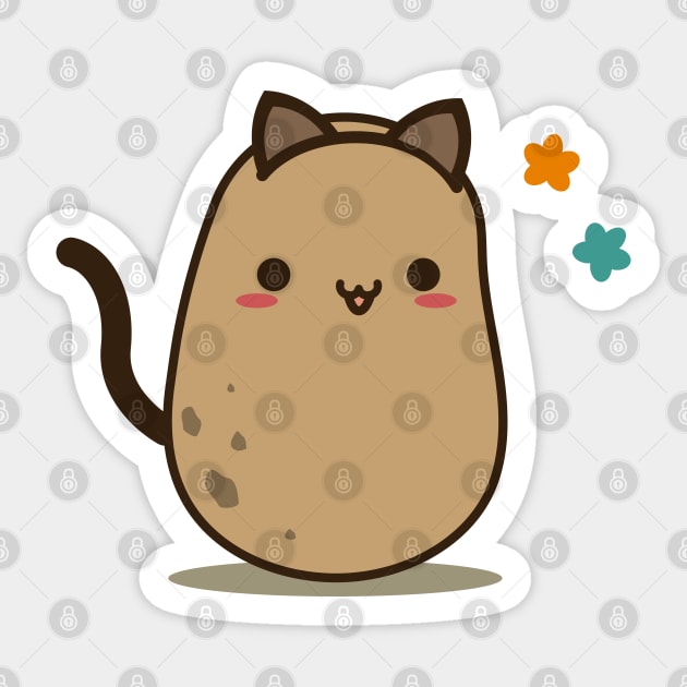Catato Potato Sticker TeePublic